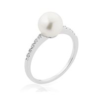 Anello Chimento Donna Perle akoya in Oro bianco Diamante 1APE085CC5150 - 1APE085CC5150